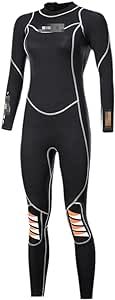 QCTZ 3MM Neoprene Wetsuit, Men Surf Scuba Diving Suit, Underwater Fishing Spearfishing Kitesurf Wet Suit Equipment