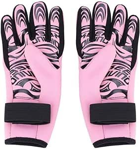 VGEBY Diving Gloves, Keep Diving 2MM Warm Neoprene Gloves Swimming Scuba Snorkeling Gloves Equipment Adult(S-Pink) Lobster Gloves Women Neoprene Gloves