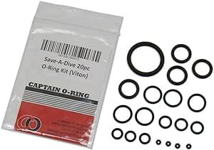 Captain O-Ring Save-A-Dive 20pc Scuba O-Ring Kit (Viton)