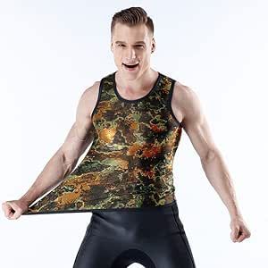Wetsuit for Men Vest Spearfishing Suit Camouflage Pattern 2mm Neoprene Jacket Sleeveless Keep Warm Sun Protection for Scuba Diving/Surfing/Swimming/Snorkeling