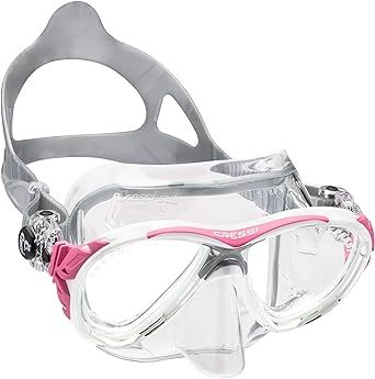 Cressi Adult Small Inner Volume Scuba Diving mask made in the revolutionary Crystal silicone | Eyes Evolution Crystal: made in Italy