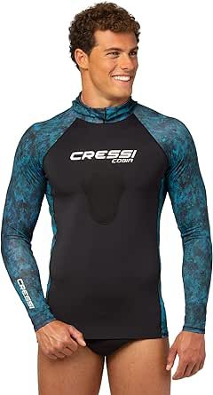 Cressi Adult Camouflage Hooded Rash Guard - Neoprene Padded Chest | Cobia: get the Hunter equipment